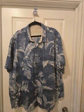 TOMMY BAHAMA MENS Shirt 100 percent linen
